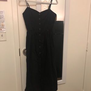 Black H&M Linen-blend dress